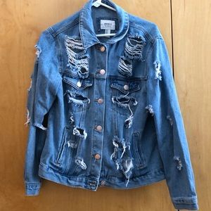 Ripped Jean Jacket